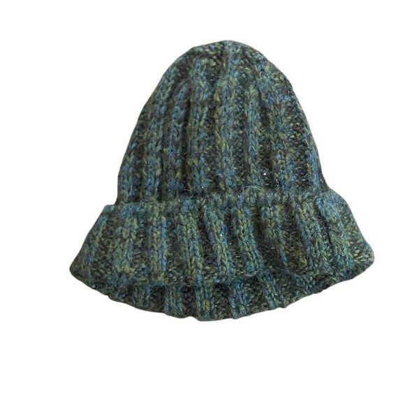 Pronto uomo wool blend winter hat green blue - Picture 3 of 4